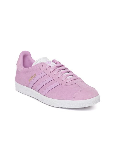 

ADIDAS Originals Women Lavender Gazelle Snakeskin Texture Leather Sneakers