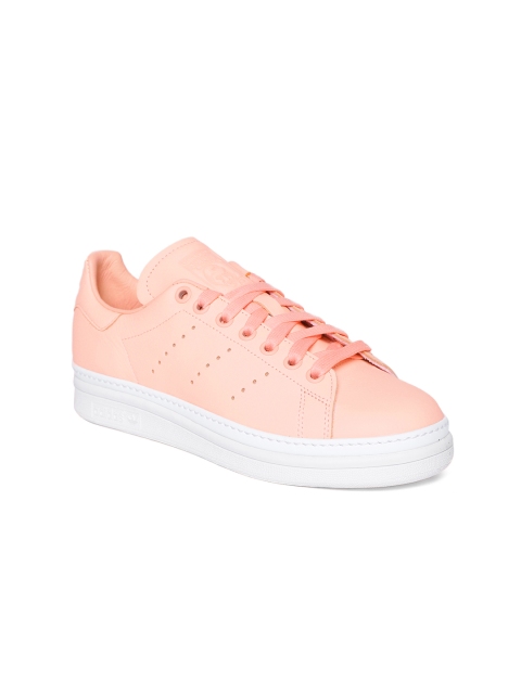 

Adidas Originals Women Peach-Coloured Stan Smith New Bold Sneakers