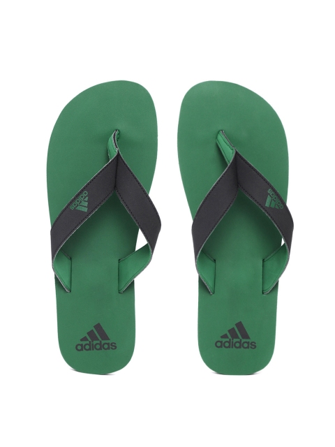 

ADIDAS Men Black & Green EEZAY Maxout Solid Thong Flip-Flops