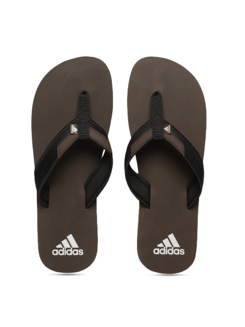 

ADIDAS Men Brown & Black Colourblocked Flip Flops