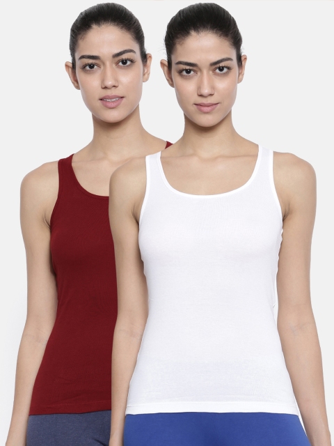 

Bitz Pack of 2 Racer Back Camisoles ERB001, Red
