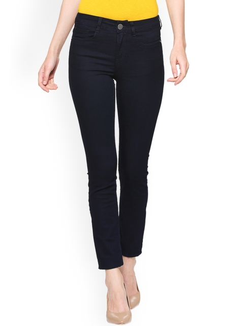 

Van Heusen Woman Navy Blue Slim Fit Mid-Rise Clean Look Stretchable Jeans