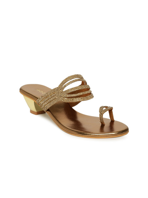 

Rocia Women Gold-Toned Embellished Sandals
