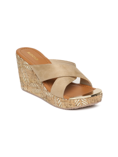 

Rocia Women Beige Solid Sandals