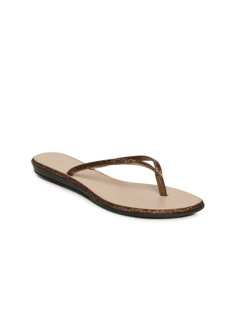 

Catwalk Women Bronze-Toned Open Toe Flats