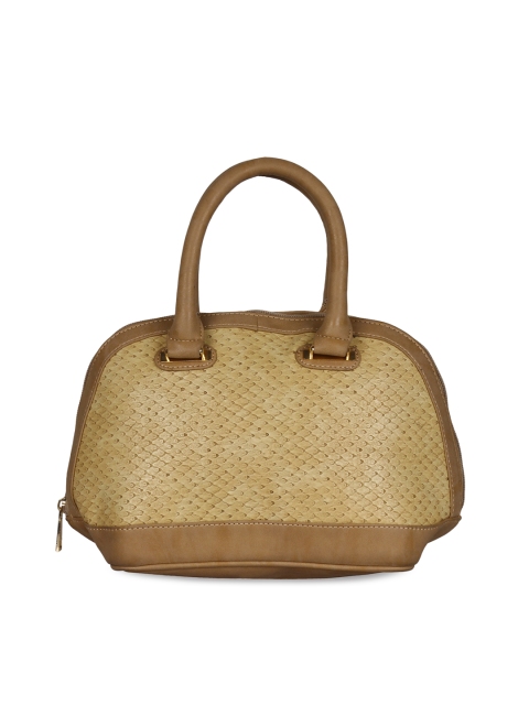 

Berrypeckers Beige Colourblocked Handheld Bag