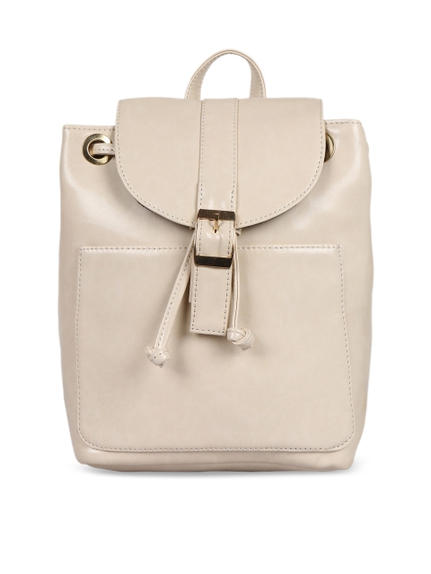 

Berrypeckers Women Beige Solid Backpack