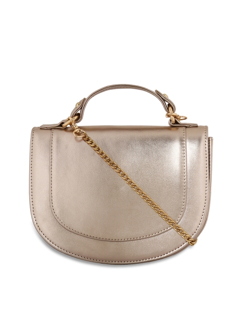 

Berrypeckers Gold-Toned Solid Sling Bag