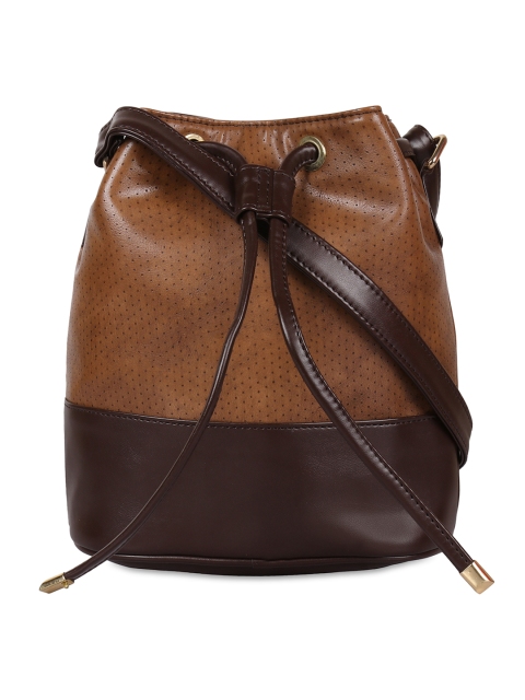 

Berrypeckers Brown Colourblocked Sling Bag