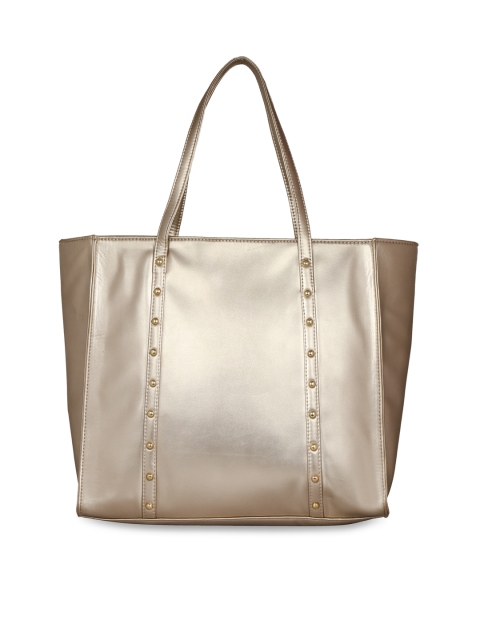 

Berrypeckers Gold-Toned Solid Tote Bag