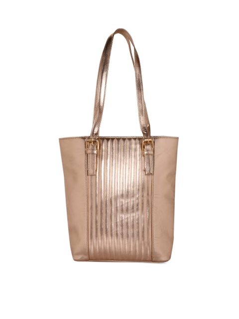 

Berrypeckers Gold-Toned Solid Tote Bag