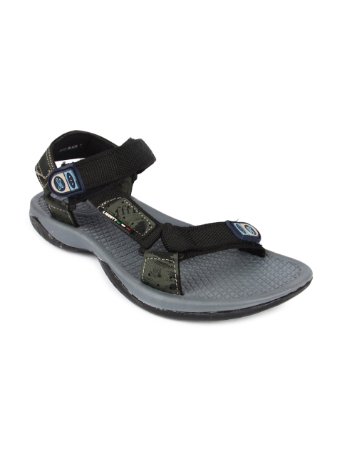 

Gliders Men Black Sports Sandals