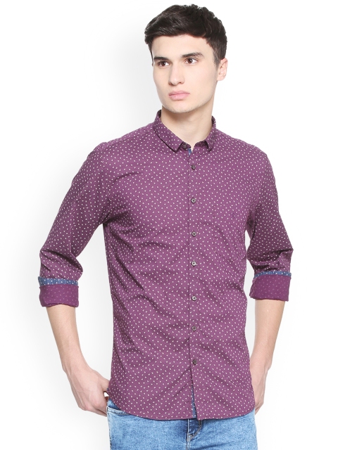 

Van Heusen Sport Men Magenta Slim Fit Printed Casual Shirt