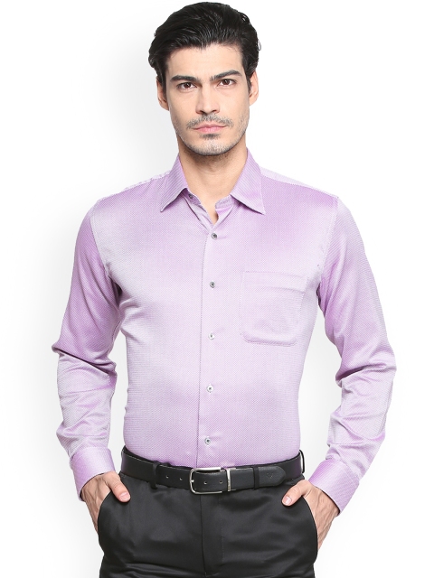 

Van Heusen Men Lavender Slim Fit Printed Formal Shirt