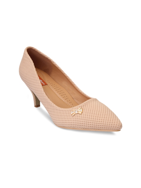 

pelle albero Women Beige Woven Design Pumps