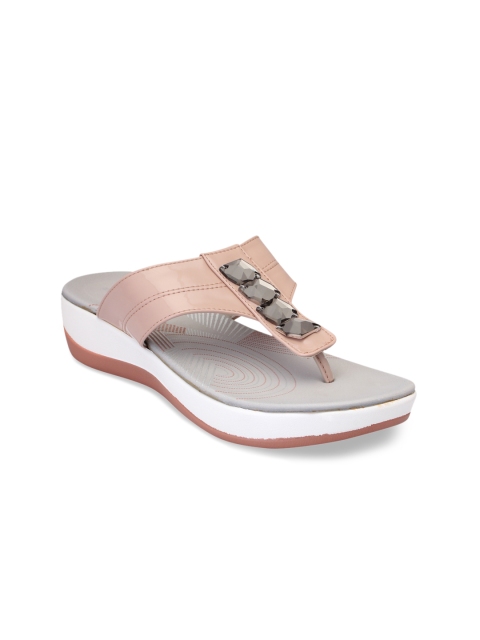 

pelle albero Women Pink Solid Sandals