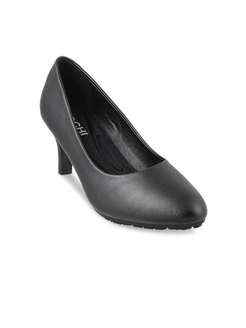 

Mochi Women Black Solid Pumps