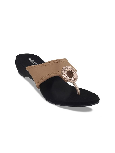 

Mochi Women Beige Solid Sandals