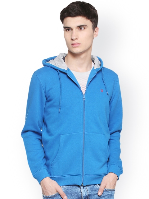 

Allen Solly Men Blue Solid Sweatshirt