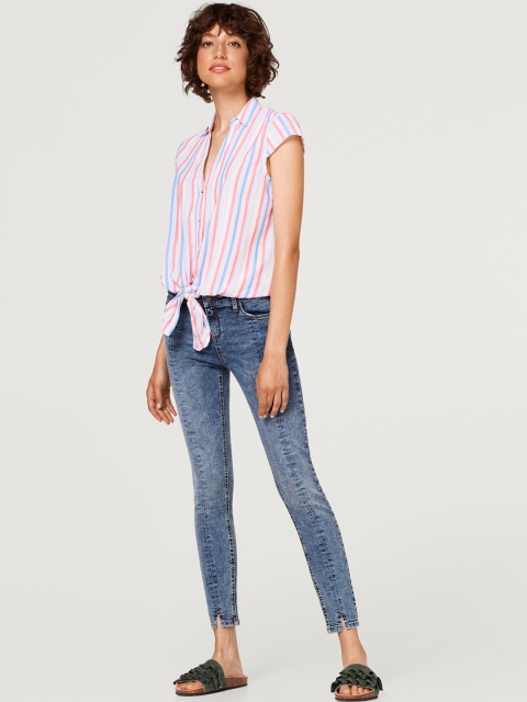 

ESPRIT Women Blue Skinny Fit Mid-Rise Clean Look Stretchable Jeans