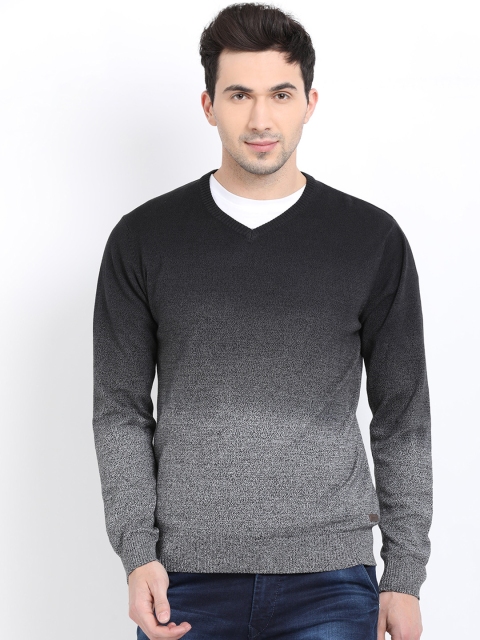 

t-base Men Black & Grey Dyed Pullover