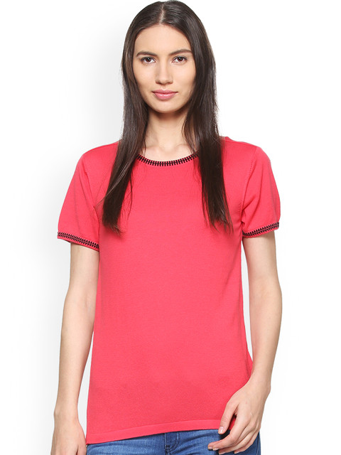 

Allen Solly Woman Coral Solid Top
