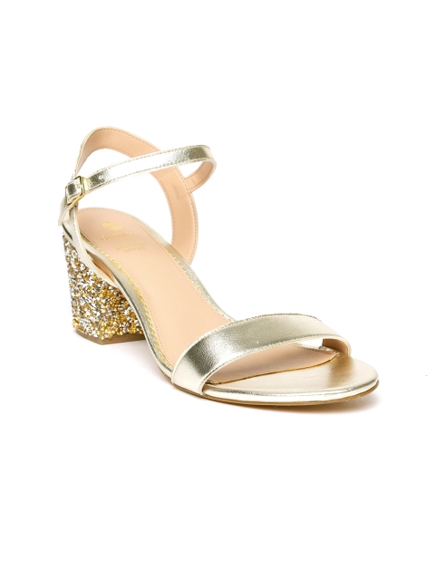 

Carlton London Women Gold-Toned Solid Heels