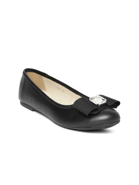 

Carlton London Women Black Solid Ballerinas