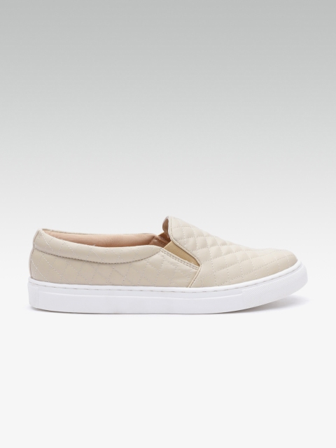

Carlton London Women Beige Slip-On Sneakers