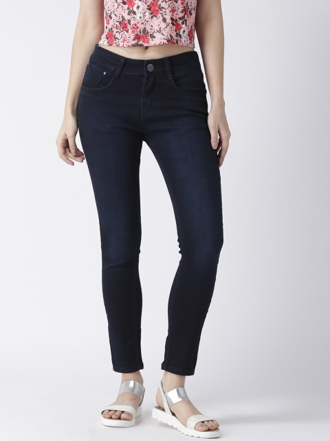 

ZHEIA Women Blue Skinny Fit Mid-Rise Clean Look Stretchable Jeans