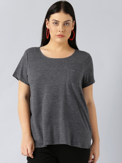 

Besiva Women Grey Solid Top