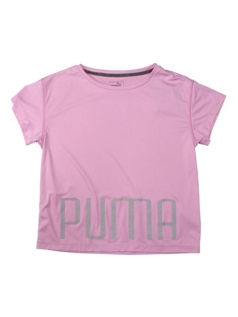 

Puma Girls Pink Printed Round Neck Explosive Tee G T-shirt