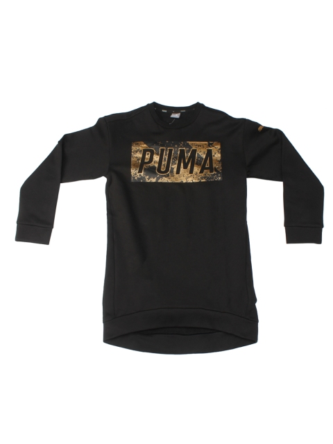 

Puma Girls Black Style Long Crew G Round Neck Sweatshirt