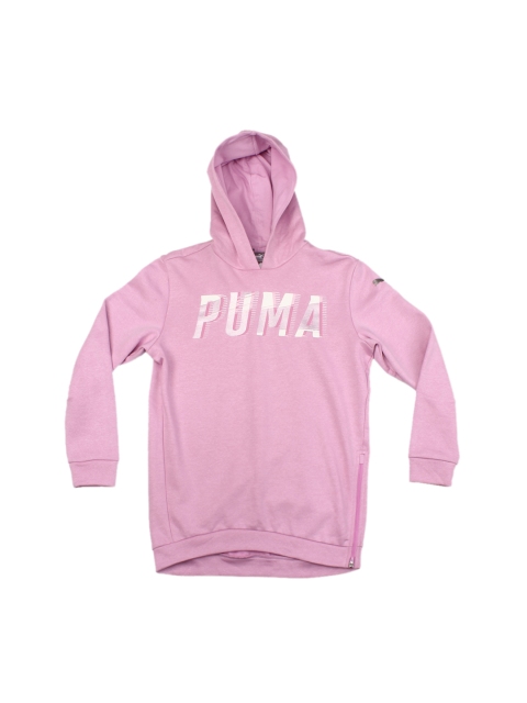 

Puma Girls Black Printed Style Hoody G Sweatshirt, Pink