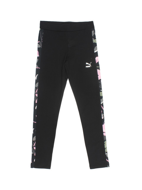 

Puma Girls Black Printed Classics AOP Leggings