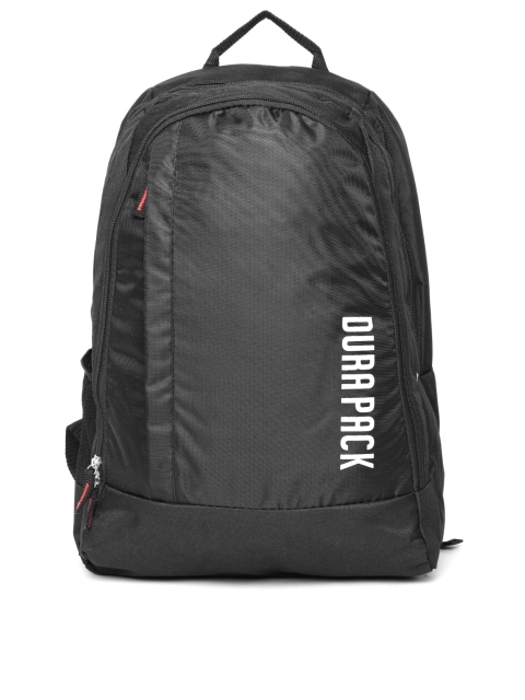 

Durapack Unisex Black Solid Backpack