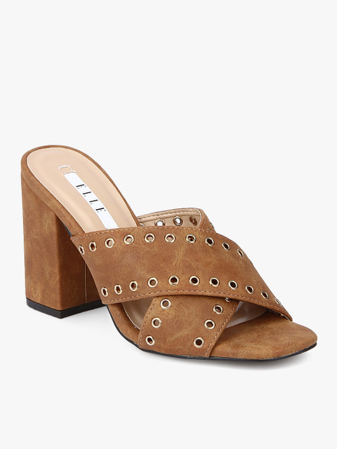 

ELLE Women Tan Solid Sandals