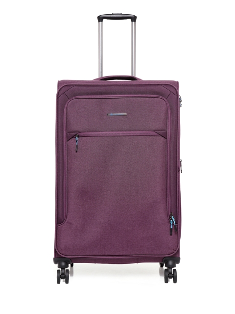 

Teakwood Leathers Unisex Purple Cabin Trolley Suitcase
