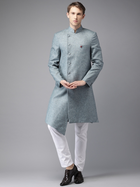 

The Indian Garage Co Blue & White Sherwani