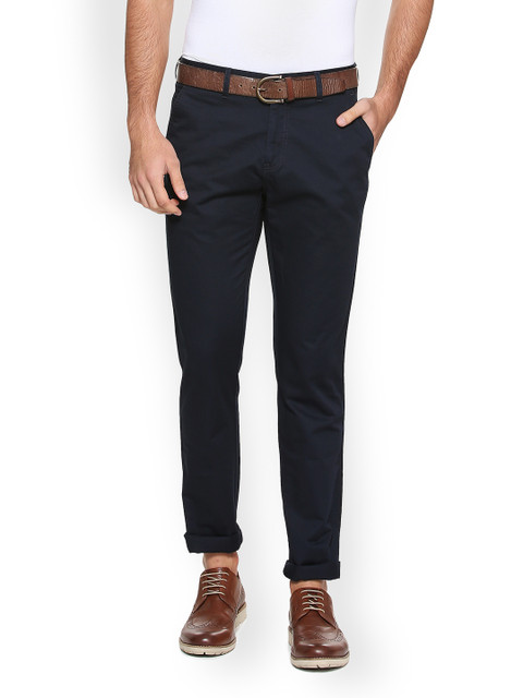 

Van Heusen Sport Black Slim Fit Trousers, Navy blue
