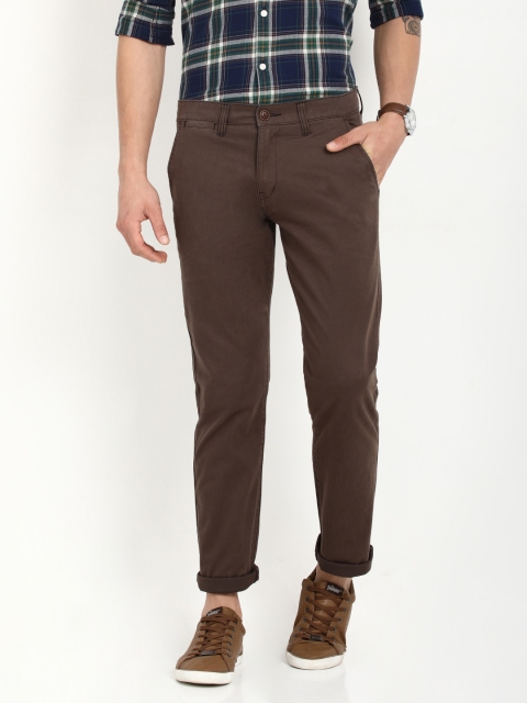 

Crocodile Brown Slim Fit Chino, Coffee brown