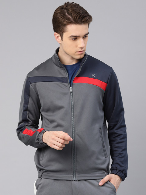 

HRX by Hrithik Roshan Men Grey Running Sweatshirt
