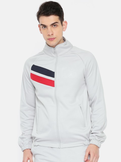 

HRX by Hrithik Roshan Men Grey Solid Sweatshirt