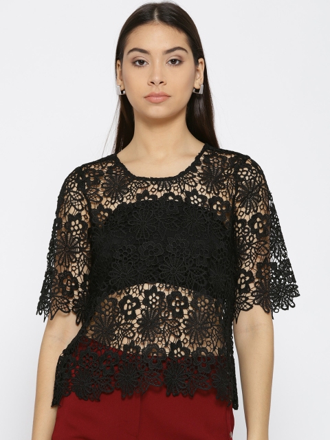 

ONLY Women Black Lace Top