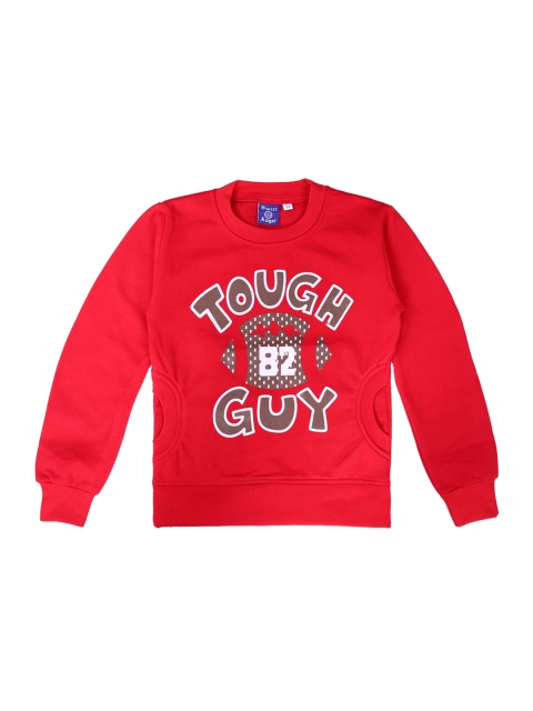 

SWEET ANGEL Kids Red Printed Sweatshirt