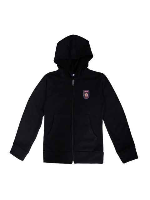 

SWEET ANGEL Unisex Black Solid Hooded Sweatshirt