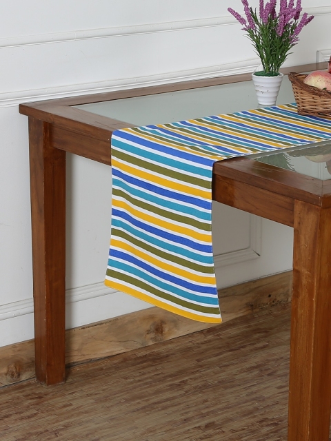 

RANGRAGE Multi Coloured Striped Handcrafted Table Runner