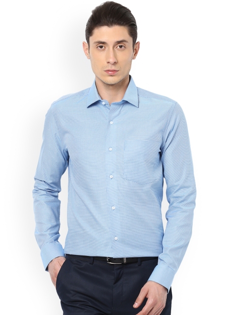 

Van Heusen Men Blue Slim Fit Printed Formal Shirt