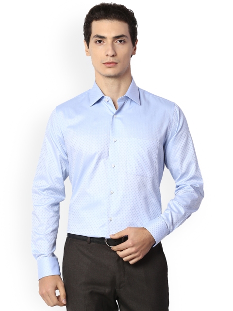 

Van Heusen Men Blue Slim Fit Printed Formal Shirt