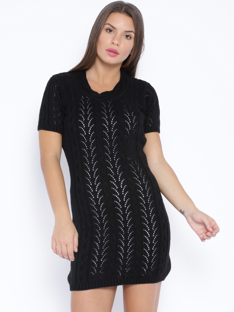 

U.S. Polo Assn. Black Woolen Sweater Dress